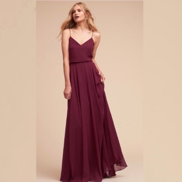Jenny Yoo Inesse Bridesmaid Dress in Hibiscus Size 10 Dresses